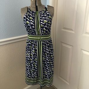 Multicolor Geometric Dress